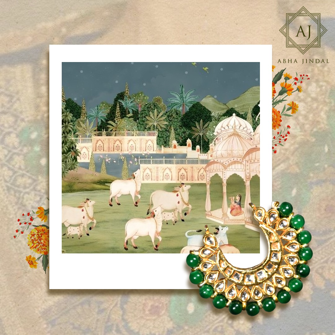 Emerald Crescent Adornment, a jewellery piece.