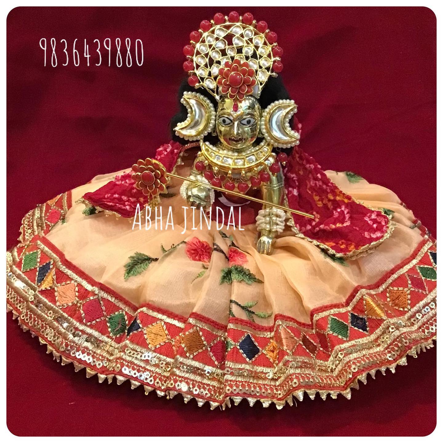 Deity Poshak and Shringar, a poshak & shringar piece.